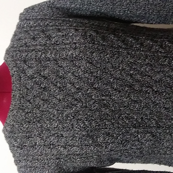 GAP Gray Cable Knit Sweater Dress Sz M - Picture 2 of 9